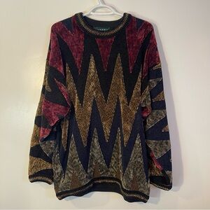 Tundra Canada Vintage Coogi Style Men's Large Textured Knit Pullover Sweater